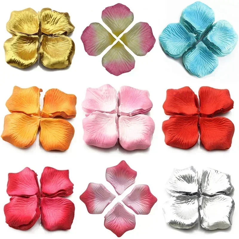100/500/1000pcs Colorful Love Romantic Warm Silk Rose Artificial Petals Wedding Party Flower Favors Decoration Roses Supplies - Image 4