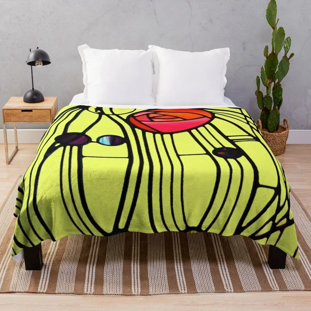 

Charles Rennie Mackintosh - Window,No, 06. Throw Blanket Flannel Weighted Plaid on the sofa For Sofa Thin Blankets