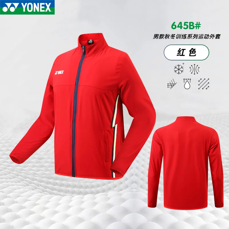 YONEX 2024 New Badminton Jersey Sports Quick-drying Windproof Long-sleeved Coat,The Same for Men and Women 3