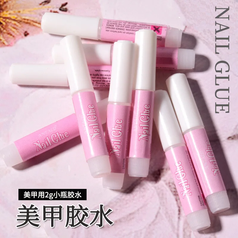 

10PCS Nail Glue for Acrylic Press On Nail Tips Adhesive Super Bond for DIY Nail Art, 2g/pc
