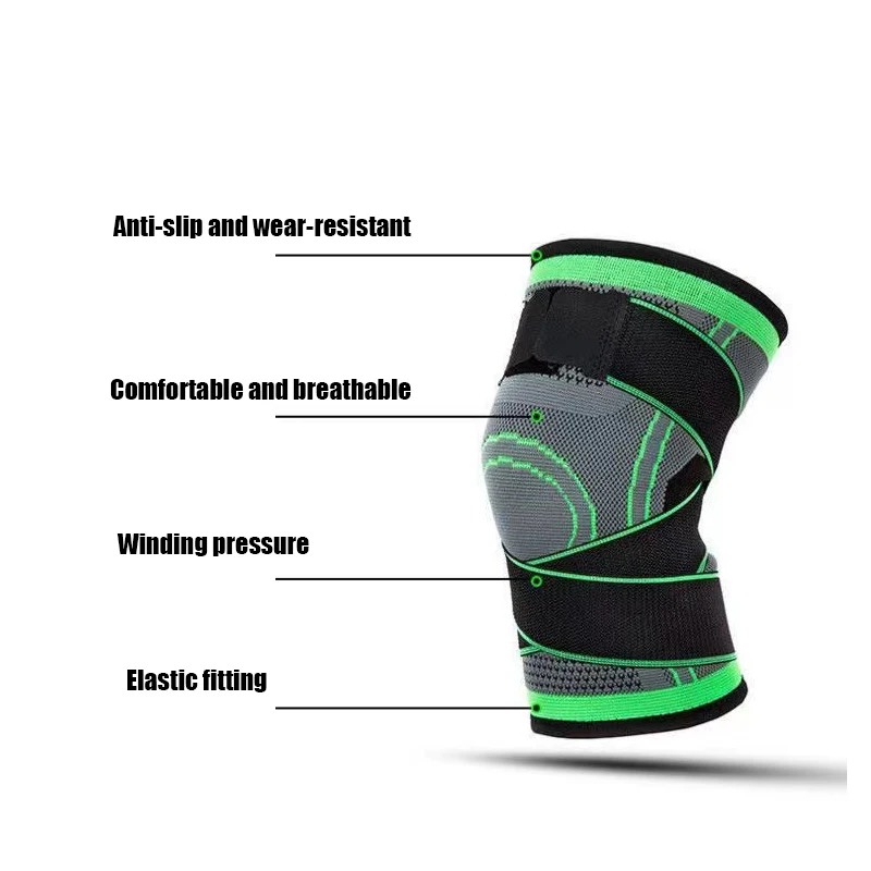 2PCS Knee Pads Compression KneePad Knee Braces For Arthritis Joint Support Sports Safety Volleyball Gym Sport Brace Protector