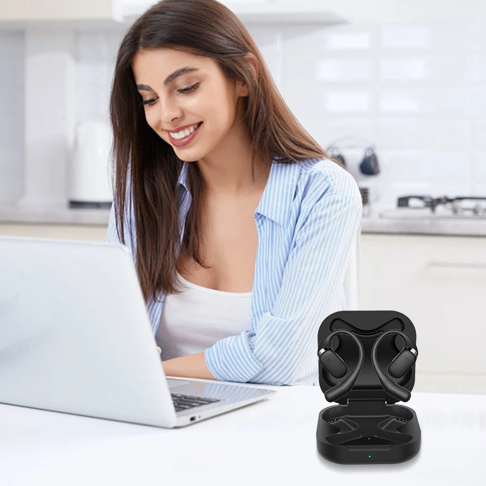 High-Capacity 600mAh Charging Case for Wireless Open-Ear Headphones