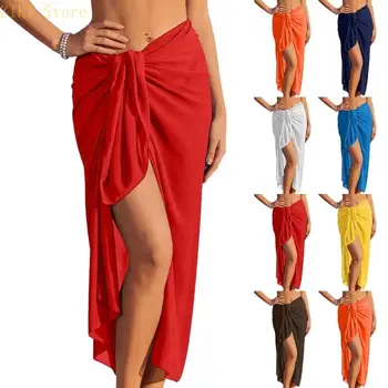 Womens Swimsuits Cover Up Multicolor Butterfly Printed Covering Sheer Long Skirt Mult-Style Beach Wear 1