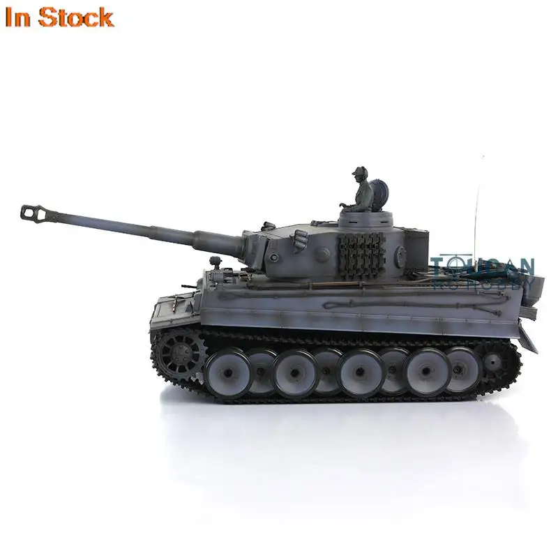 1/16 HENG LONG 7.0 Plastic Ver German Tiger I RC Tank 3818 Radio Model with Sound System BB Shoot Unit BB Pellets TH17246-SMT4 2
