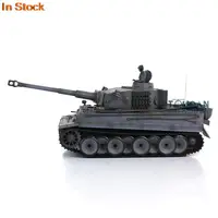 1/16 HENG LONG 7.0 Plastic Ver German Tiger I RC Tank 3818 Radio Model with Sound System BB Shoot Unit BB Pellets TH17246-SMT4 2