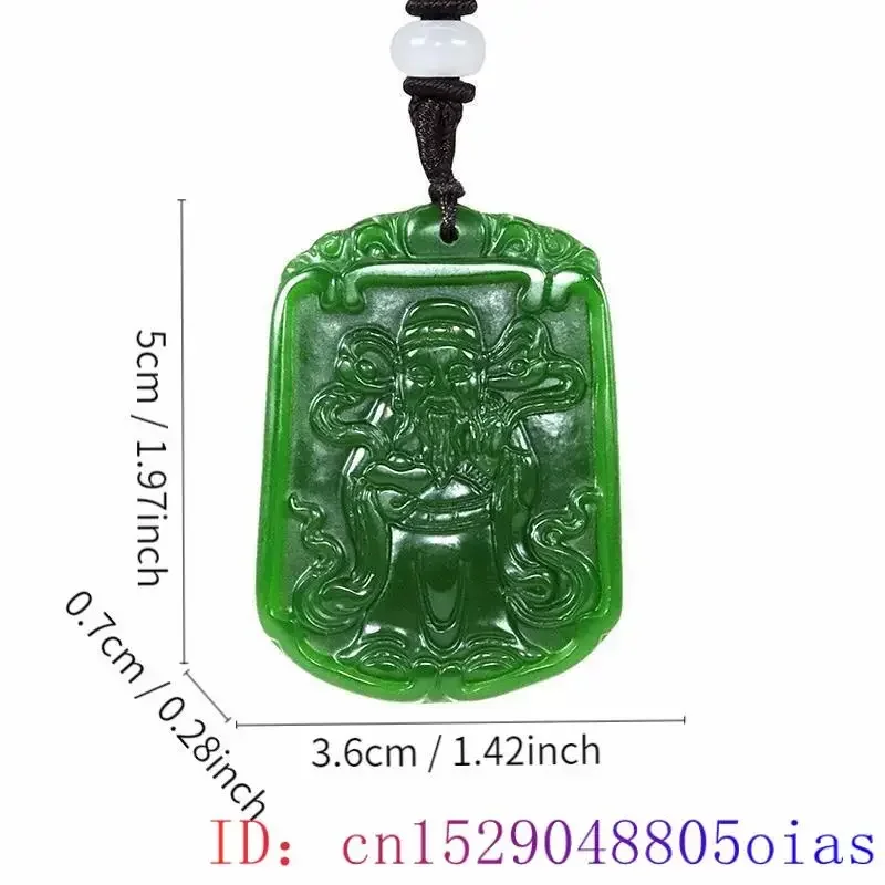 グリーン天然翡翠ペンダントジャスパーネックレス本物のジュエリー彫刻