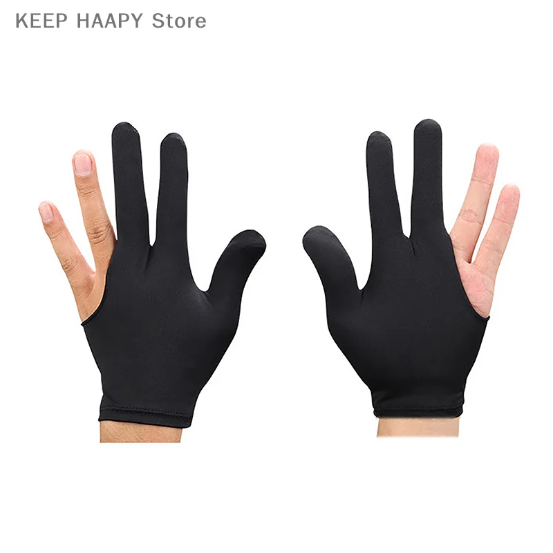 1PC Three-finger Gloves Pool Gloves Left Hand Average Size Billiard Supplies Smooth Biliardo Guanti Snooker Billiard Glove
