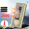 New Creative Solar Rechargeable Lighter Metal Red Flame Modern Simple Personality High-end Inflatable Gift Lighter Men's Gift 1