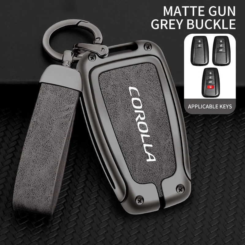 Car Key Cover Case Holder for Toyota Corolla C-HR Highlander Camry Levin RAV4 VIOS IZOA