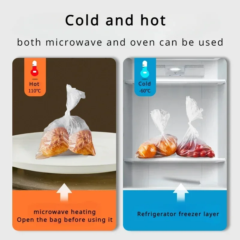 Plastic Packaging Bag Fruit Vegetable Fresh-keeping Bag Disposable Wrap Plastic Bags Kitchen Storage Organization 50/100pcs fresh keeping bags plastic food storage bags food storage bags plastic wrap plastic packaging bags