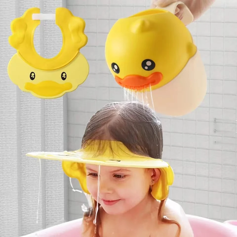 Kids Hair Wash Shield Direct Visor Caps Shampoo Bathing Shower Cap for Children Baby Hats
