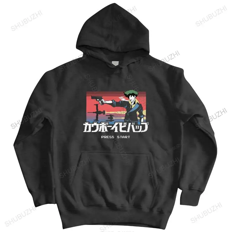 

Classic Retro Pixel Cowboy Bebop hoody Men warm coat Anime Manga Top Spike Spiegel pullover Pre-shrunk Cotton hoodie Merch