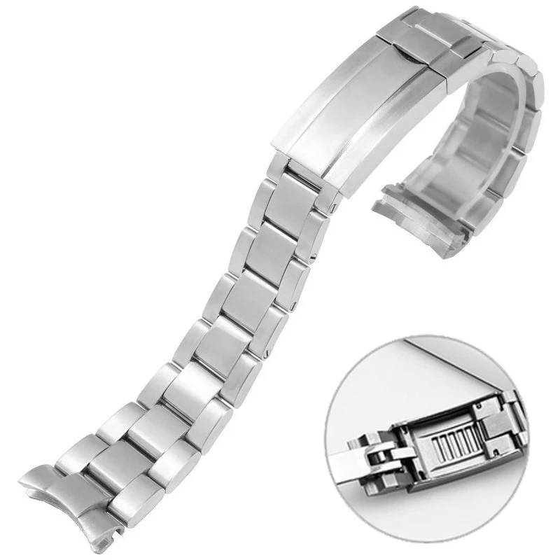 Orologio Bracciale Per Rolex Submariner Daytona Solid Acciaio Inossidabile Arc Edge Watch Accessorie Strap Sostituisci Cinturini Da Uomo 20Mm