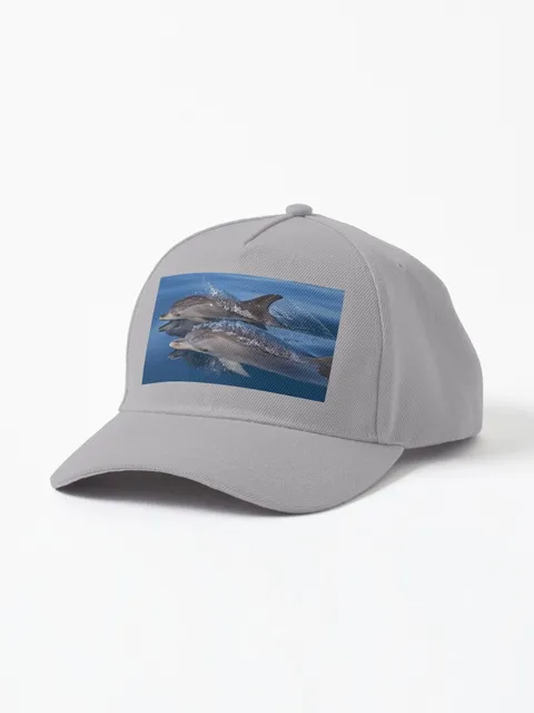 Beautiful and Peaceful Dolphins Cap