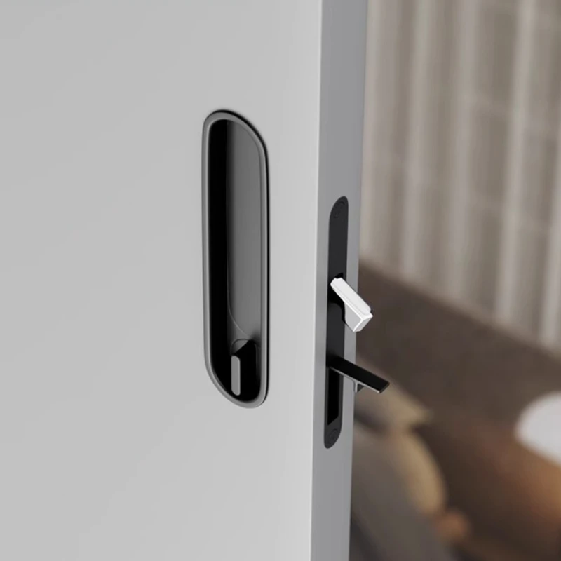 Latest Pocket Door Sliding Door Lock Room Sliding Doors for Interior Locks Fittings Bathroom Slide Hardware Invisible Entry Hook