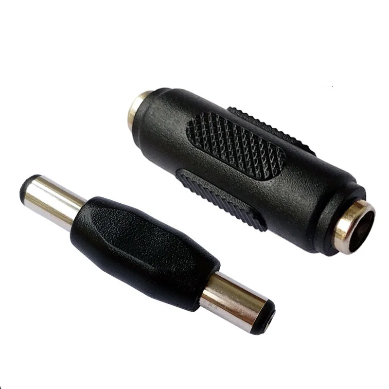 

2pcs DC Conversion Head Jack double male to male 5.5*2.1MM Female to Female Panel Mounting Adapter Connector Plug