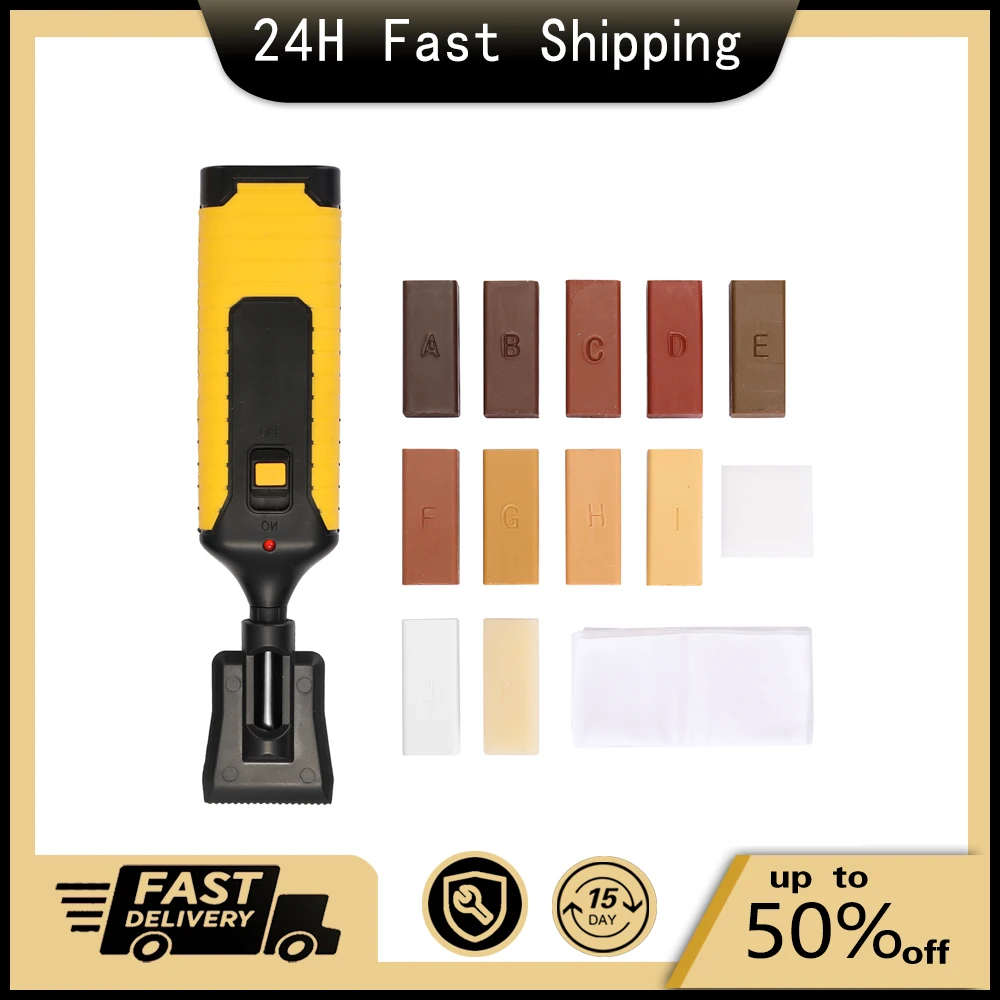 

Laminate Repairing Kit Floor Repairs Kit DIY Multifunctional Wood Board Repairs Tool Wooden Floor Scratches Mending Tool Kit