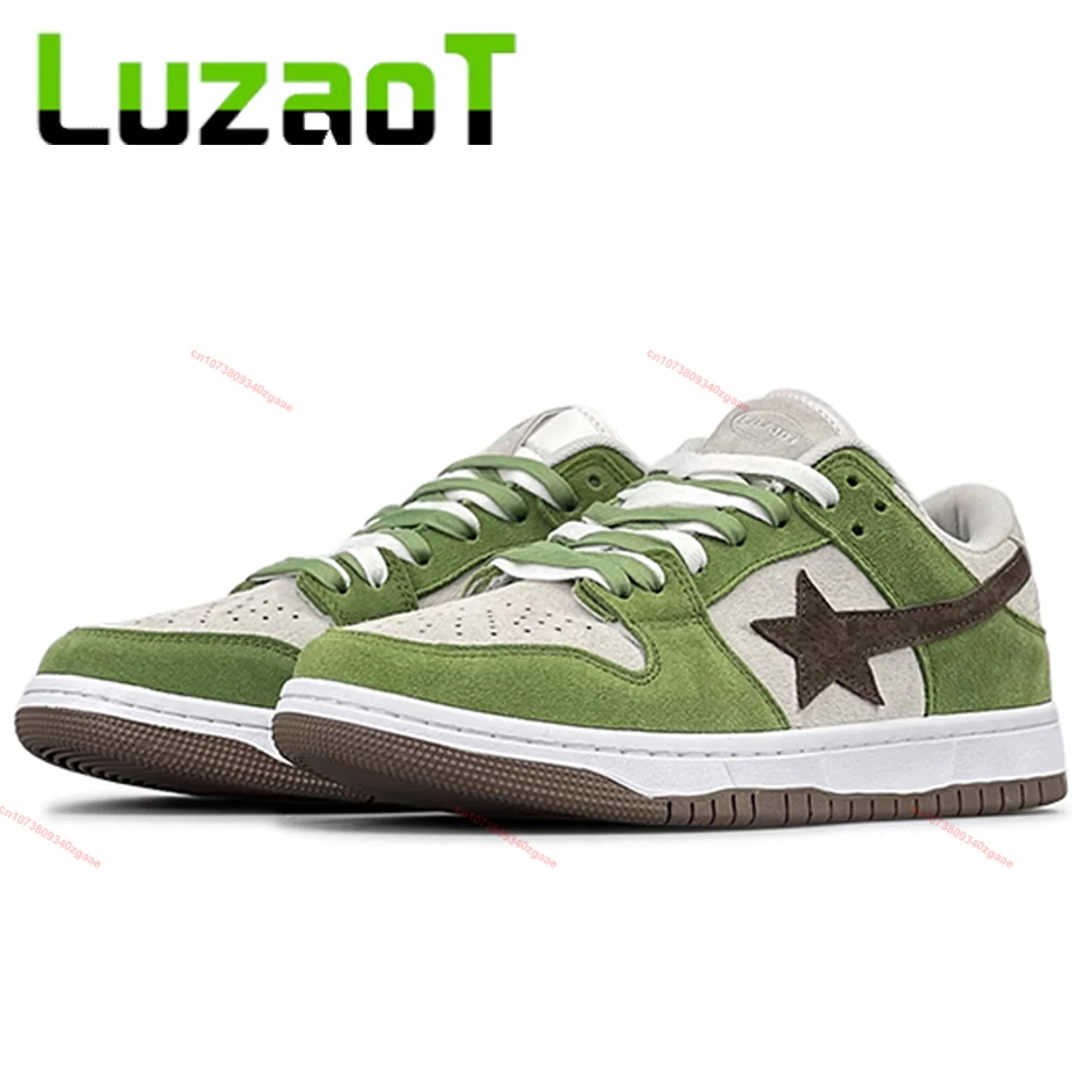 

LUZAOT Men Sneakers Women Y2k Street Skateboard Sports Shoes Vintage Suede Luxury Skate Shoes Fashion Unisex Casual Sneakers