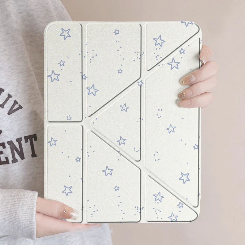 Cartoon iPad Case with Pencil Slot