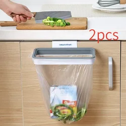 Durable Kitchen Cabinet Trash Bag Holder and Organizer - 1-tier (Grey-2pcs)