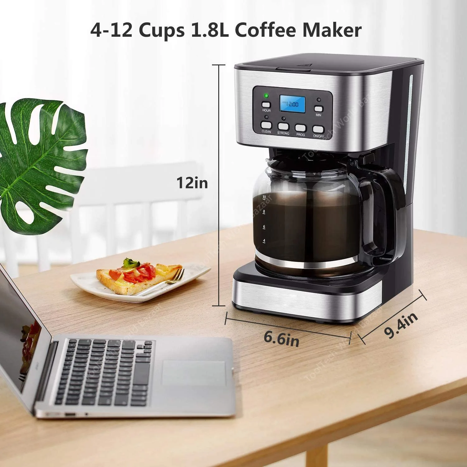 1.5L American drip coffee machine 24 hours reservation insulation function 950W