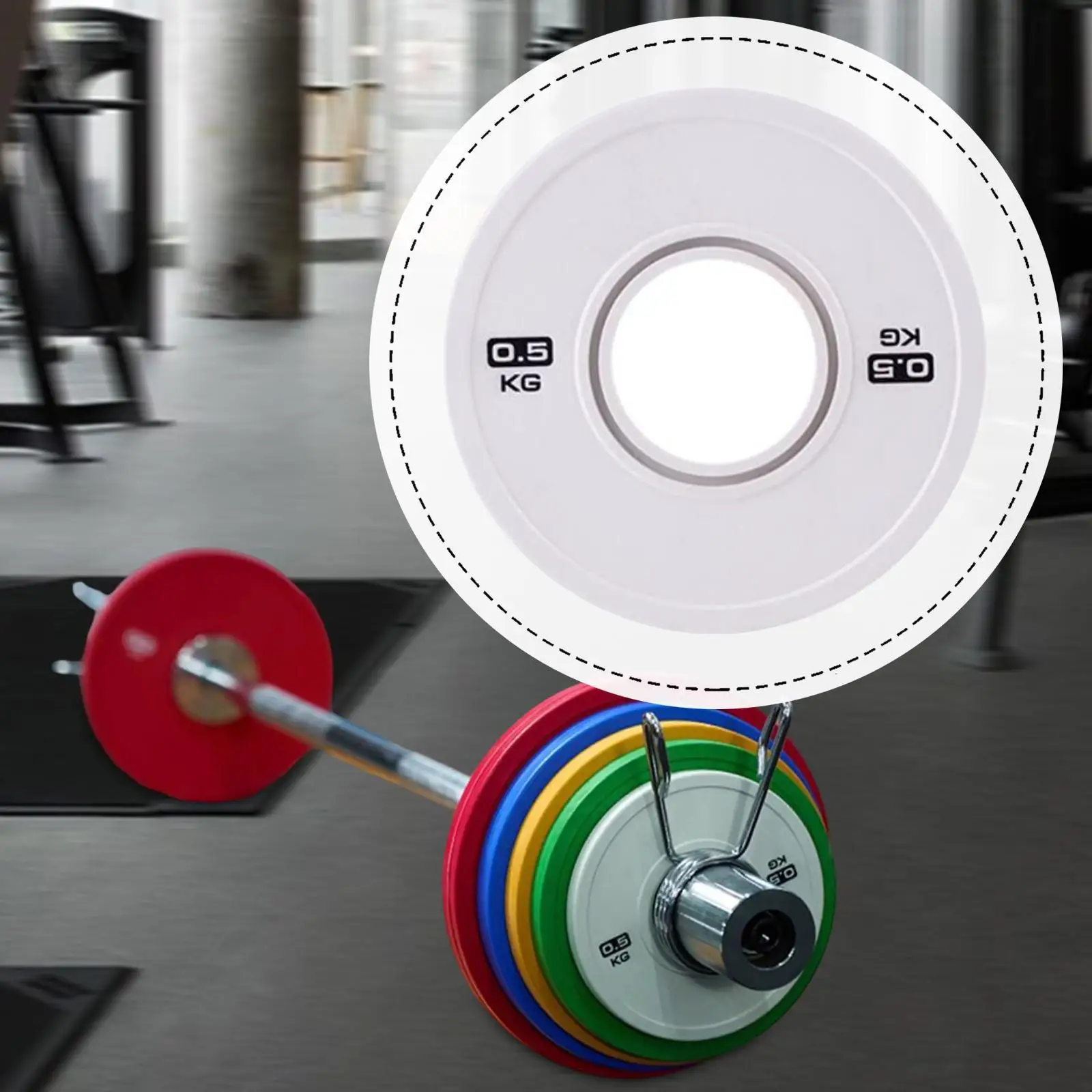 Фракційна гантельна вагова пластина Гумова сталева пластина зі штангою для дорослих унісекс Домашні тренування Підйом