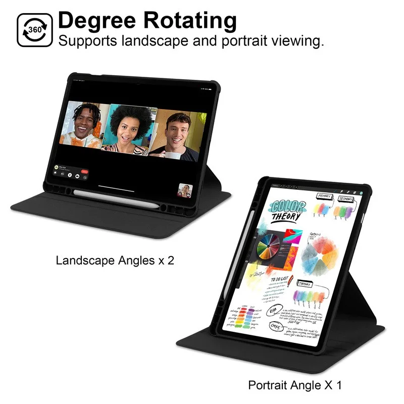 Estojo Rotativo para Samsung Galaxy Tab Suspensão Automática Despertar 360 ° s9 fe 11 s9 fe Plus 124 a9 Plus 11 Sm-x216b - Imagem 3