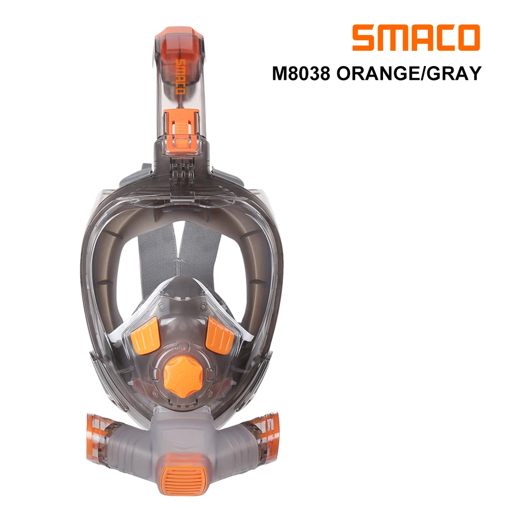 SMACO Swimming/Underwater Mask Snorkel Full Face Wide View Foldable Anti Fog Scuba Diving Mask For Swimming Adult Youth Snorkel