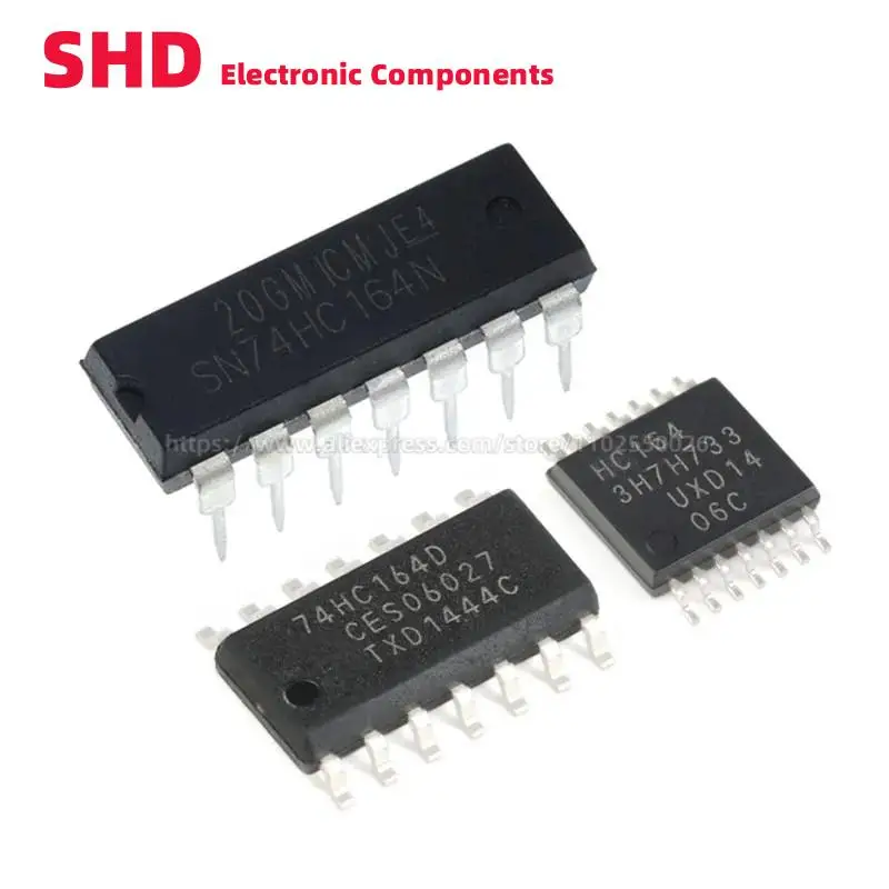 20 Pz Muslimate Dip-14 74 Hc164D Muslimhc164 Soic-14 74Hc164Pw Tssop-14 Registro A Scorrimento Parallelo Seriale A 8 Bit Icsmd