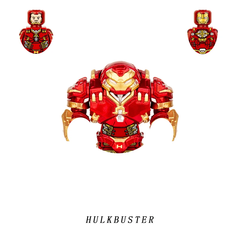 Marvel Legends Iron Man Hulkbuster Big Building Blocks Figure Mattoni Con Minifigure Giocattoli Educativi Fai Da Te Regali Per Mattoni