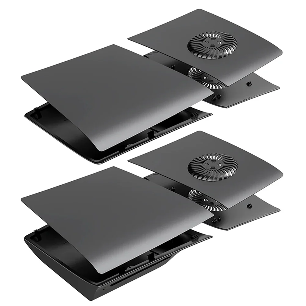 Face Plate Console Cover ABS Hard Case Anti-Scratch Side Plate Shell Shockproof Hard Shell Skin for PS5 Pro Disc/Digital Edition