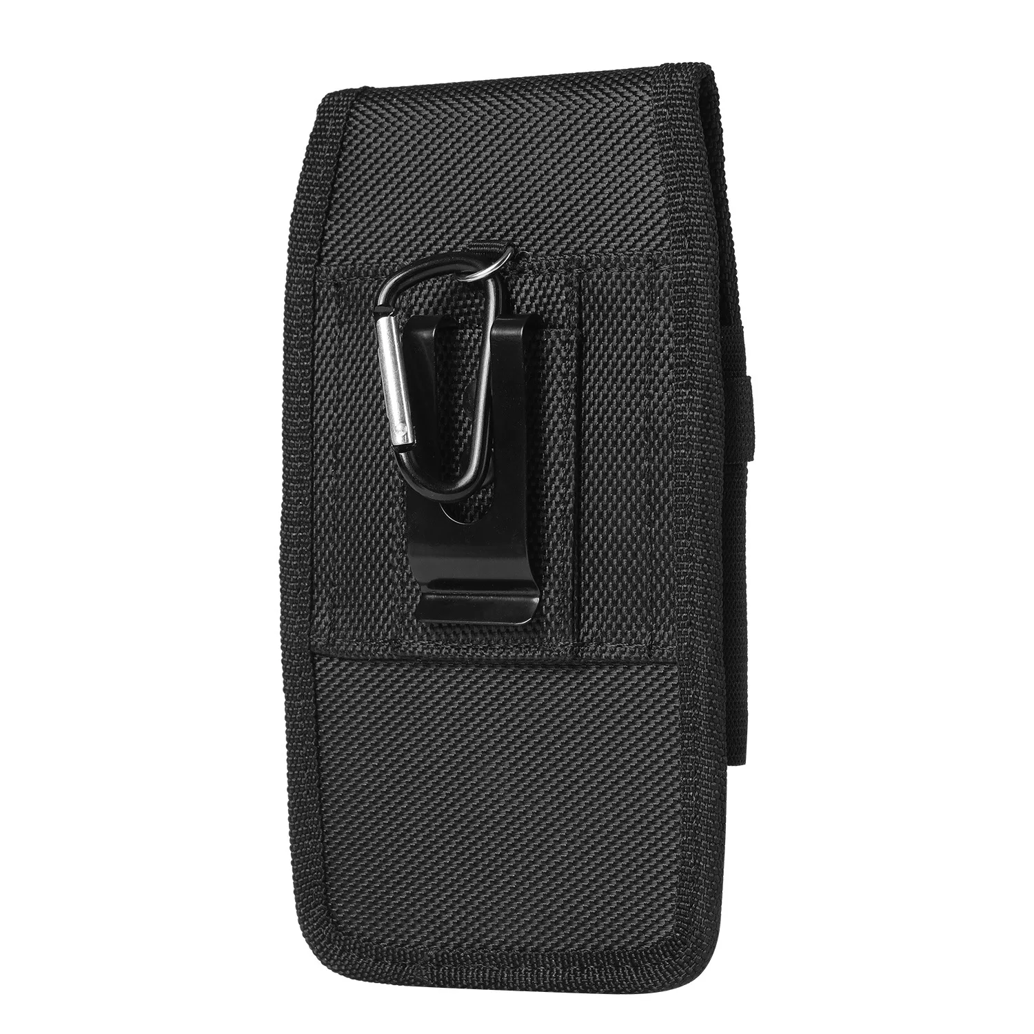 Ultimate Vertical Nylon Cell Phone Holster with Belt Clip and Card Holder
