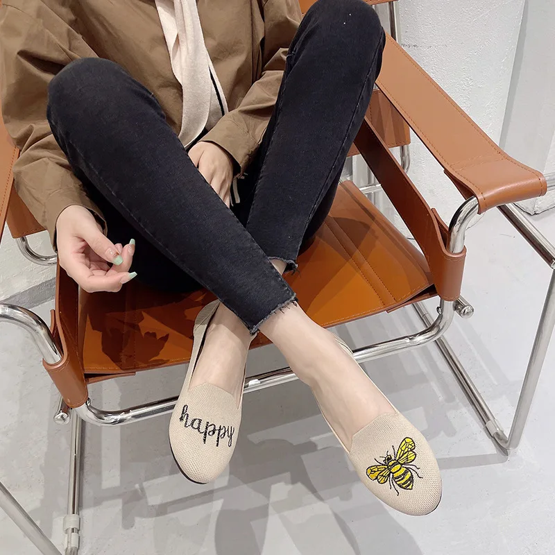 high quality flat womens low casual ballet office shoes for women Classic Elegant Casual Women Round Toe Flat Shoes