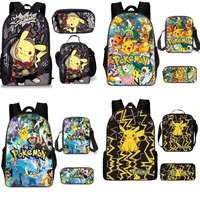 MINISO Pokémon SchoolBag Pikachu Backpack Polyester Comfortable Burden-reducing Student Children's Backpack School Bag Mochila 1