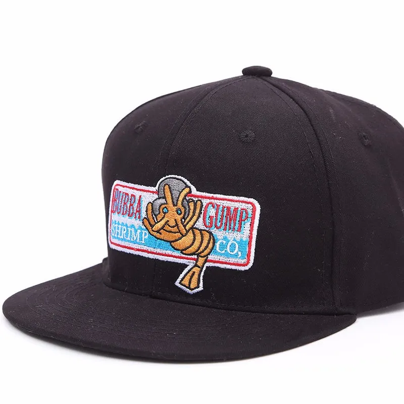 Retro 1994 BUBBA GUMP SHRIMP Baseball Cap Black Embroidered Summer Hat Men Cap Women Hat Sport Snapback Forrest Gump baseball caps baseball hat