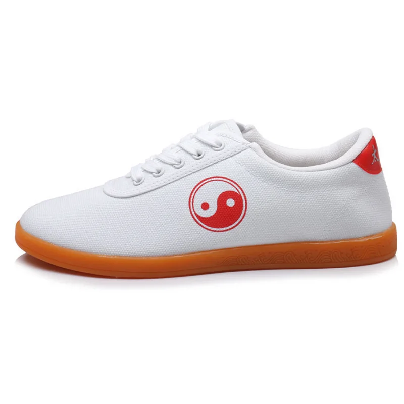 USHINE Hot Canvas Tai Chi Tendon Boots Good Quality Martial Arts Shoes Soft Bottom Practice Kung Fu Shoes Wingchun