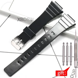 Durable 18mm Resin Waterproof Sports Watch Strap for 18mm (Black S)
