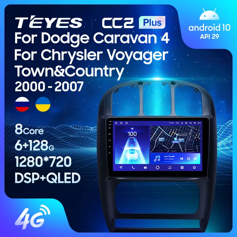 TEYES CC2L CC2 para Dodge Caravan 4 para Chrysler Voyager RG RS Town & Country RS 2000 Radio de navegación de coche No 2din 2 din DVD - Automóviles y motocicletas