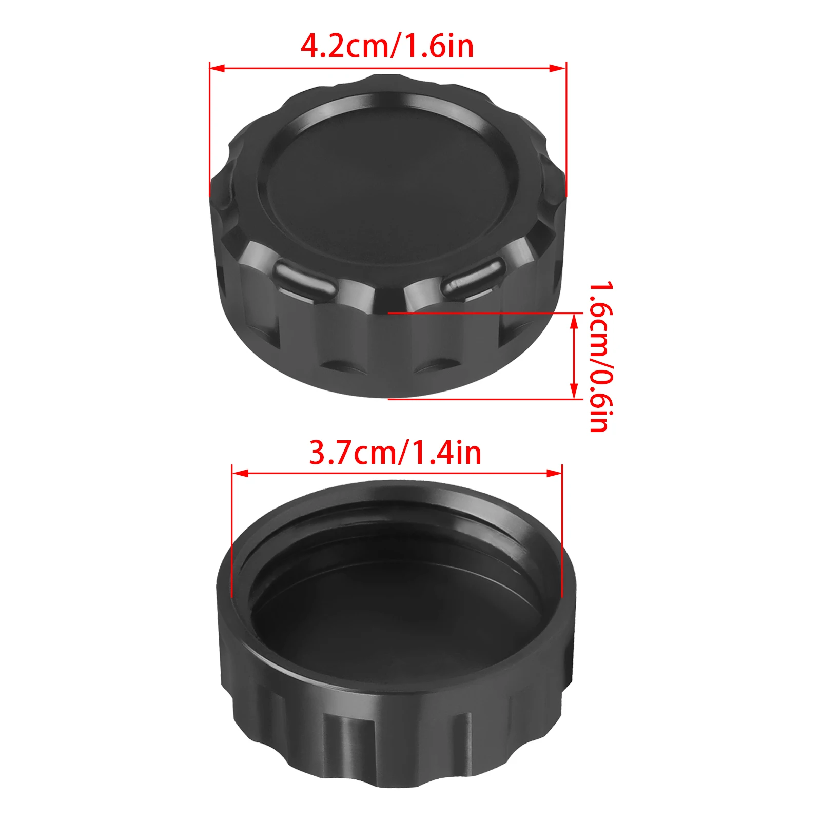 Couvercle de réservoir principal à intervalles, capuchon de frein arrière, CNC, universel, YAMAHA FZ1, FZ 1, FZ1S, FZ6, FAZER, FZ6R, FZ6S, FZ6N, toutes les années, scanner