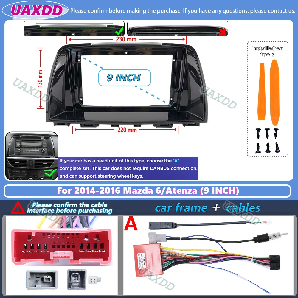2 Din Car Android FOR 2012-2016 Mazda 6 Atenza CX-5 9 10.1inch