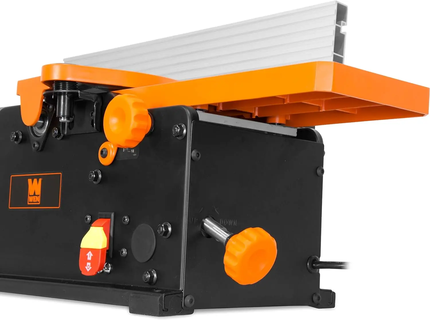 Spiral Benchtop Jointer 10-Amp 6-Inch The spiral cutter system is adjustable with 12 interleaved high speed steel blades