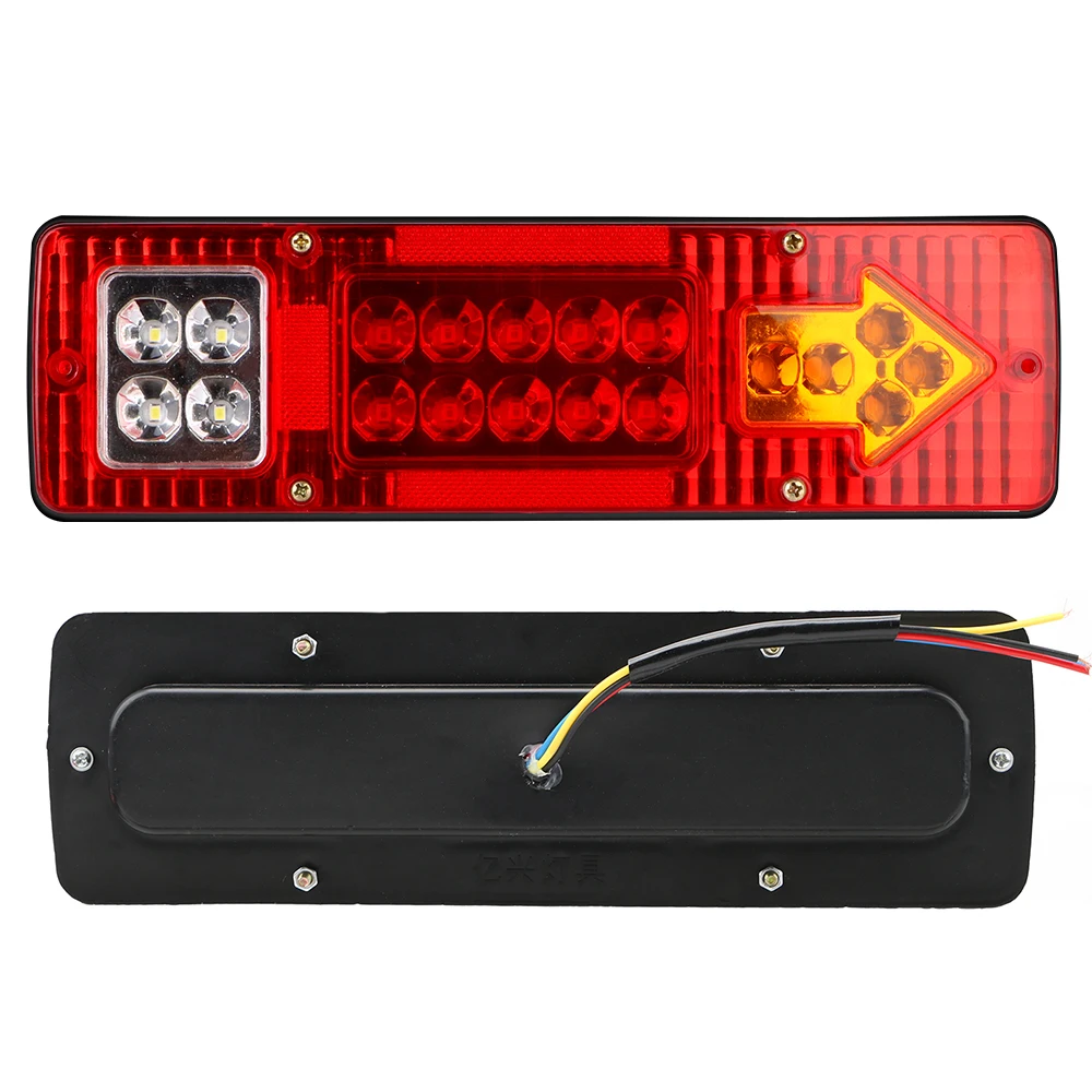 Car Light Assembly Reversing Lights Turn Signal Lamp Stop Lights 19LED Tail Lights 12V 24V For Trailer Lorries Boat Truck 2