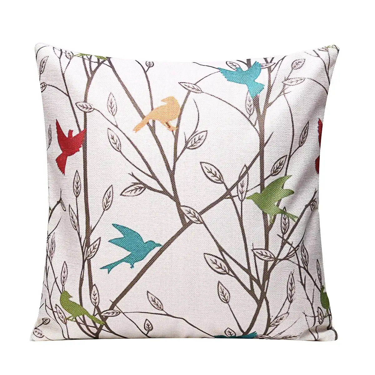 

18x18 Inch Bird Song Decoration Throw Pillow Cover Cushion Cover Linen Pillow Cover Protective Cover Sofa Sofa Terrace Chair