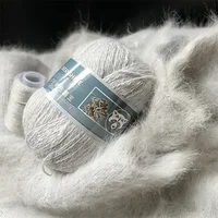 50+20g Long Plush Mink Cashmere Yarn Soft Anti-pilling Wool Crochet Yarns Fine Crochet Knitting Yarn 1 Skein 340 M 70g Diy Knit 1