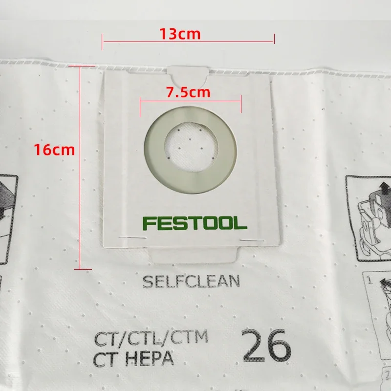 German FESTOOL Dry Ground Vacuum Cleaner Dust Bucket Accessories