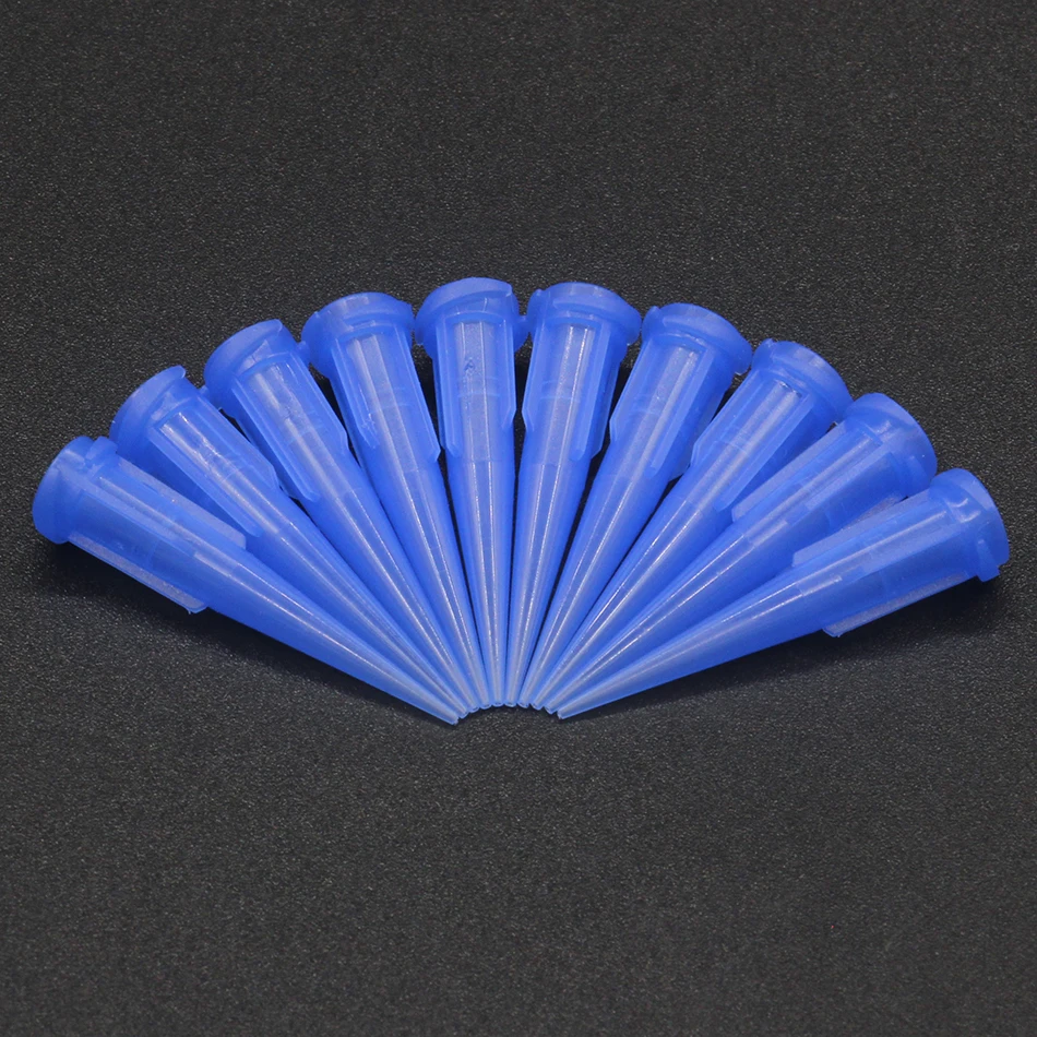 100PCS 14G-25G TT assorted Plastic Conical Smoothflow Tapered Needle/Tips Dispense Tips set Glue dispensing nozzle
