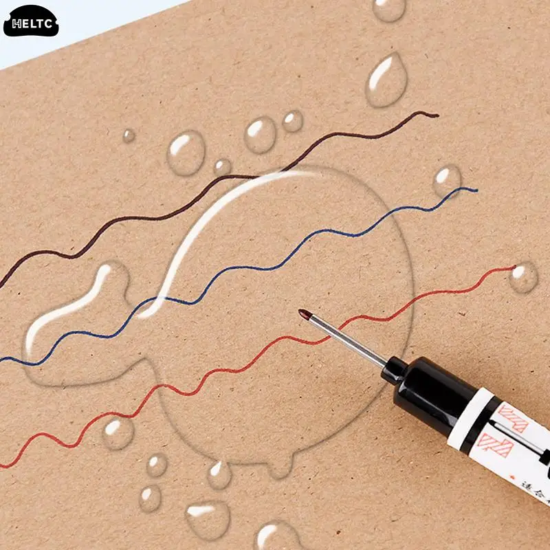 20mm Long Nib Markers Pen Write Smoothly Woodworking Oil Based Deep Hole Woodworking Marker Pen Red/Black/Blue/White Ink Tool