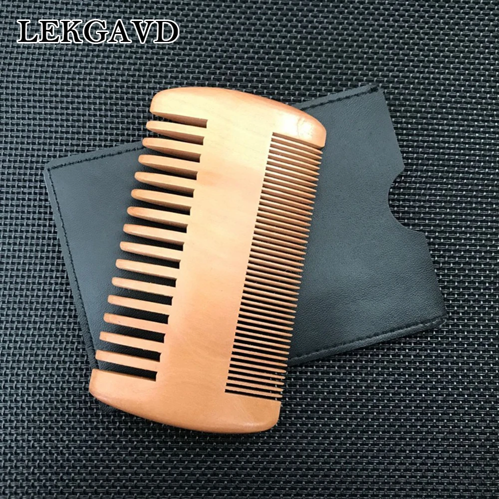 

1PC Natural Wood Hair Brush Hair Comb For Men Beard Care Anti-Static Wooden Comb Brushing Hair Care Tools Good Gifts Wholesale