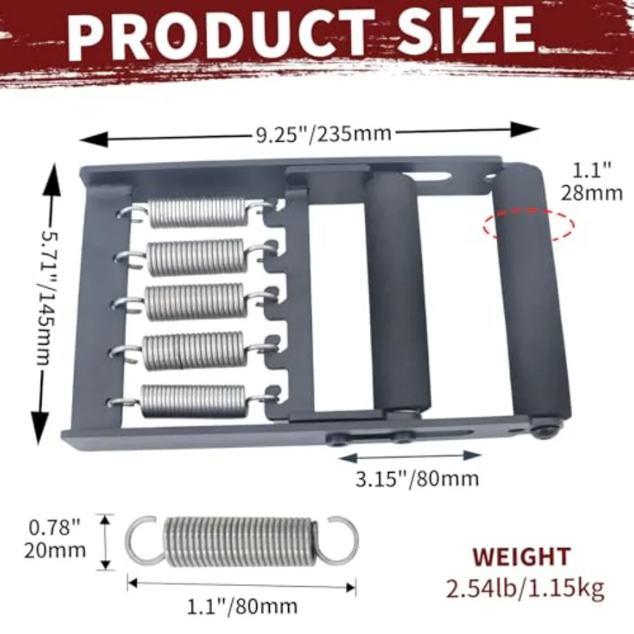 Professional Hand Grip Strengthener 165 lbs (75kg),Comfortable and wear-resistant foam handle,Weighted Great Wrist & Forearm Exe