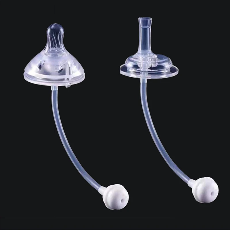 Silicone Baby Feeding Bottle Anti Flatulence Silicone Wide Neck Baby Feeding Milk Bottle Natural Nipple Teat